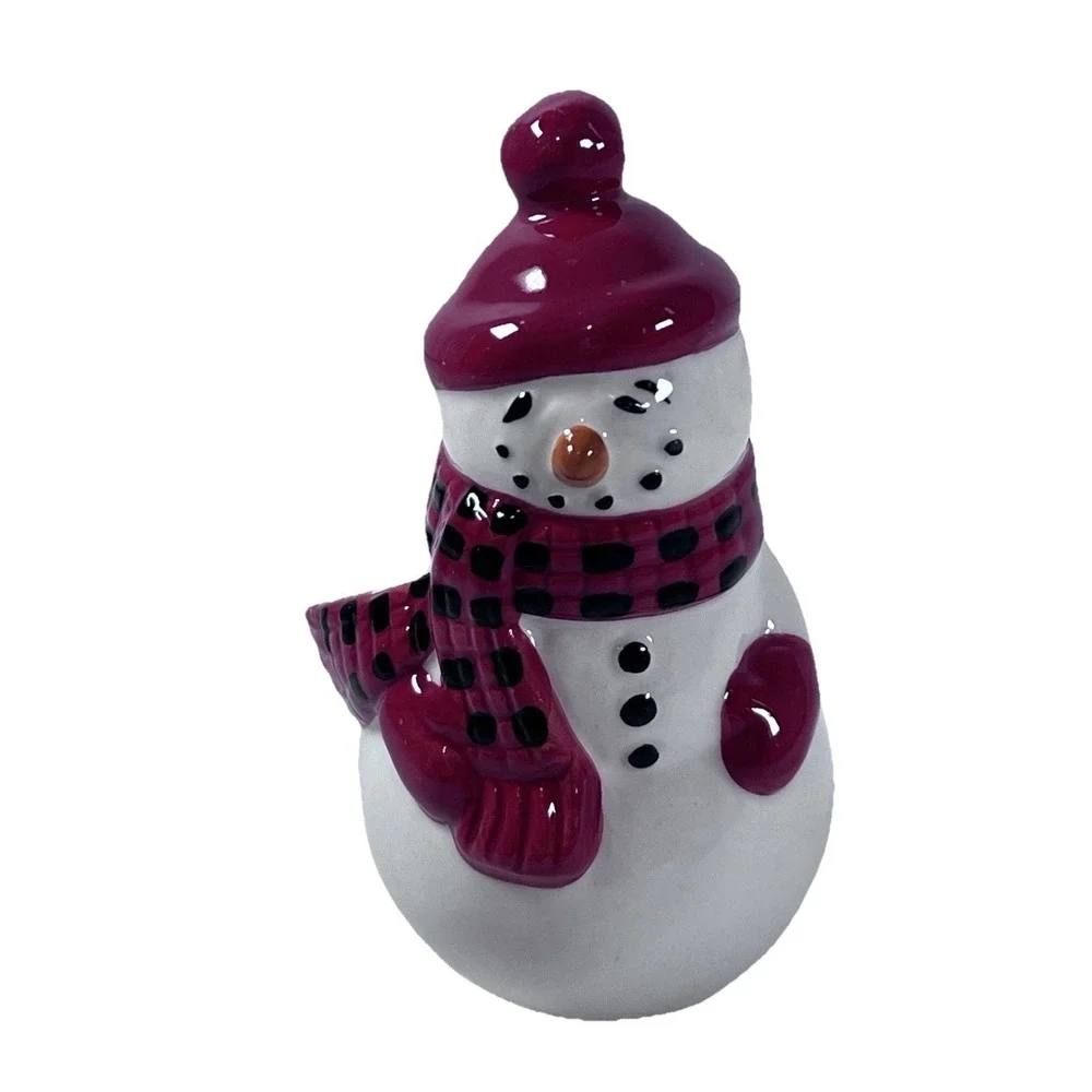 Christmas tree Snowman Ceramic Salt Pepper‎ Shakers Holiday Kitchen Table Decor